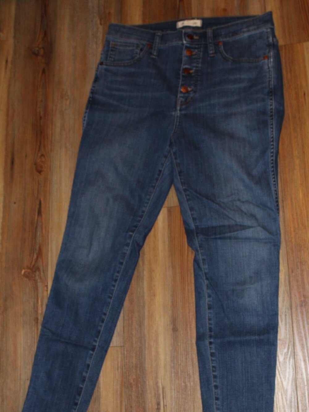 WOMENS MADEWELL BUTTON UP JEANS 30 X 28